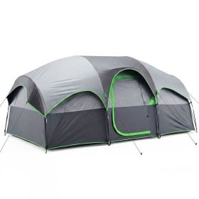 Camping Tent, Waterproof Windproof Dome Tent, Multi-Directional Ventilation, 5 Min Quick Setup, For Family Outdoor, Backpacking, Hiking (Option: Grey)