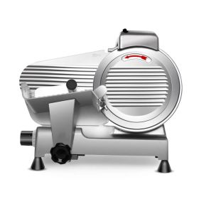 Meat Slicer Machine,8.5/10 Inch Commercial Meat Slicer, 240W Frozen Meat Cheese Deli Slicer,Premium Chromium-plated Steel Blade Semi-Auto Foody S (Option: 10inch)