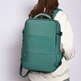 Lightweight And Large Capacity, Computer Luggage Bag, Travel Backpack (Option: Green)