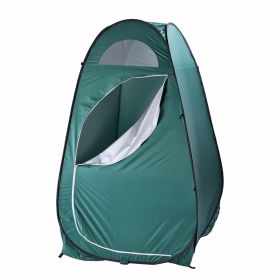 Pop Up Privacy Shower Tent Quick Setup Waterproof Zipper Closure Portable Outdoor Changing Room for Camping Beach RV Travel Compact Bath Tent wit (Color: Army green)