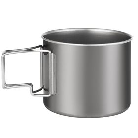 Uncoated Titanium Cup Pure Titanium Outdoor 800ml 29oz Cup For Camping (Option: Grey)